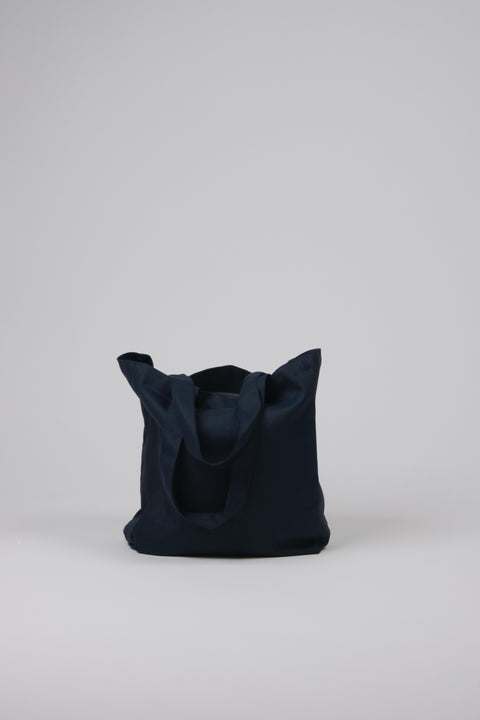 Navy Canvas Tote Bag front view