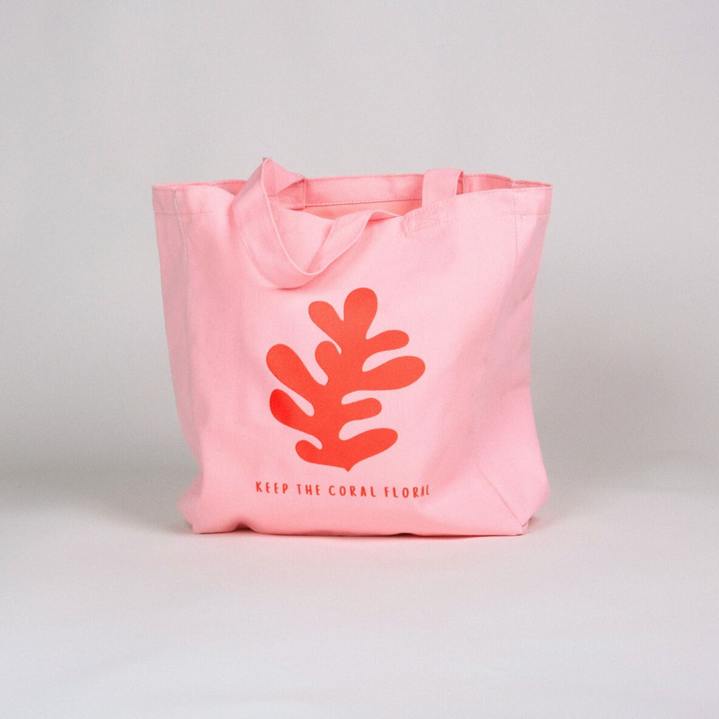 Keep the Coral Floral - Tote Bag