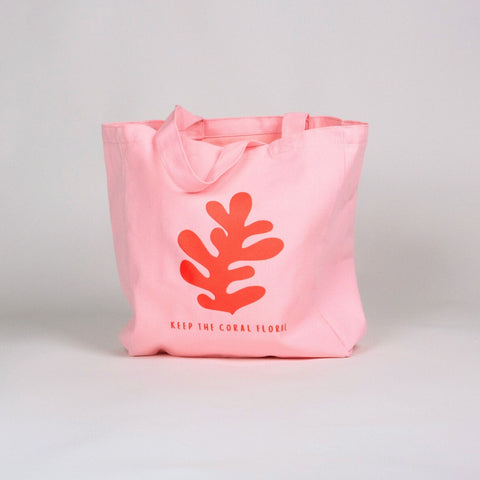Keep the Coral Floral - Tote Bag