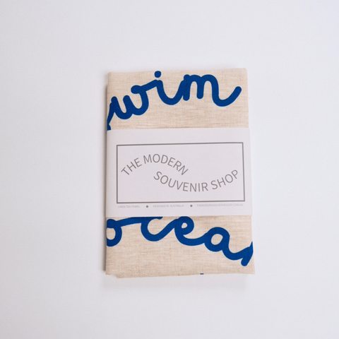 Swim in the Ocean - Tea Towel