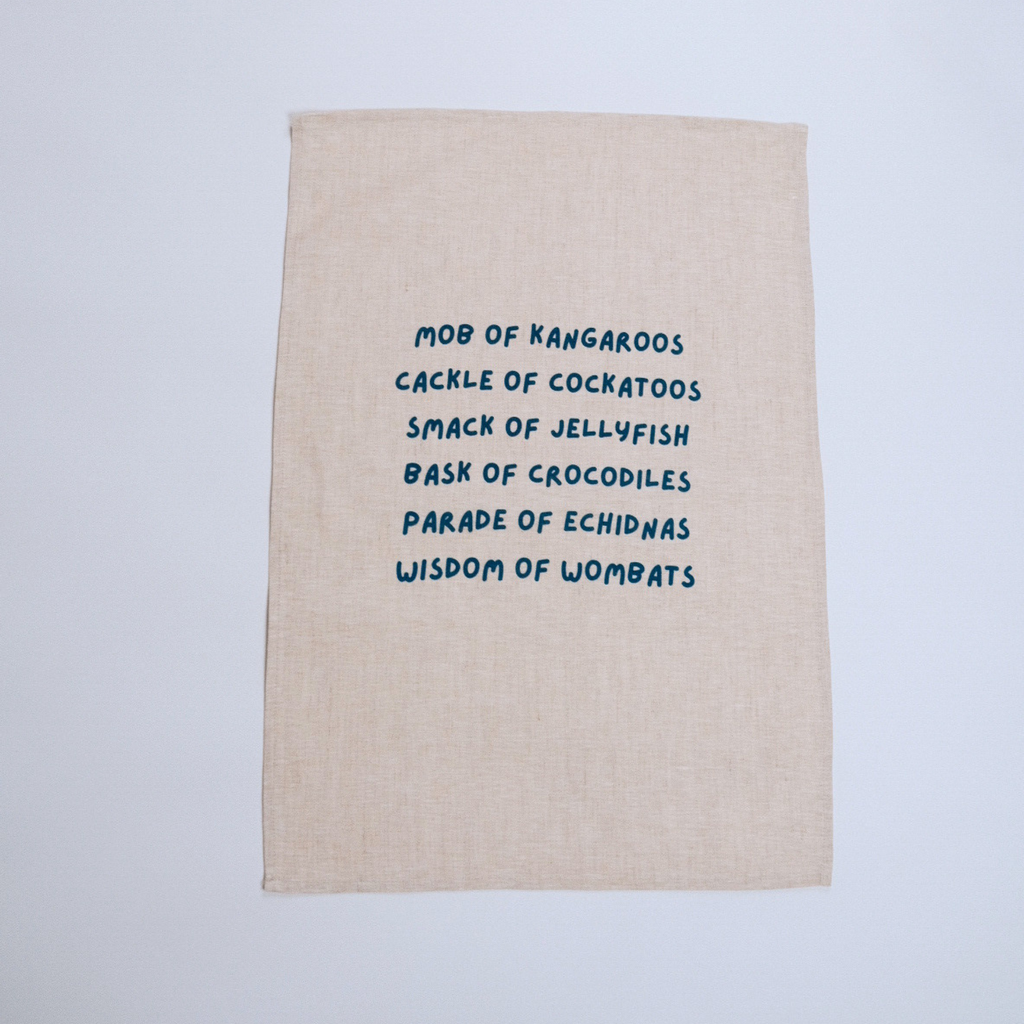 Collective Nouns - Tea Towel