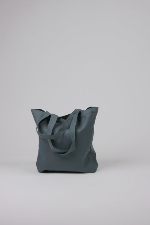 Dark Charcoal Plain Tote Bag 