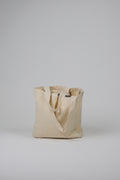 Natural canvas tote front view 