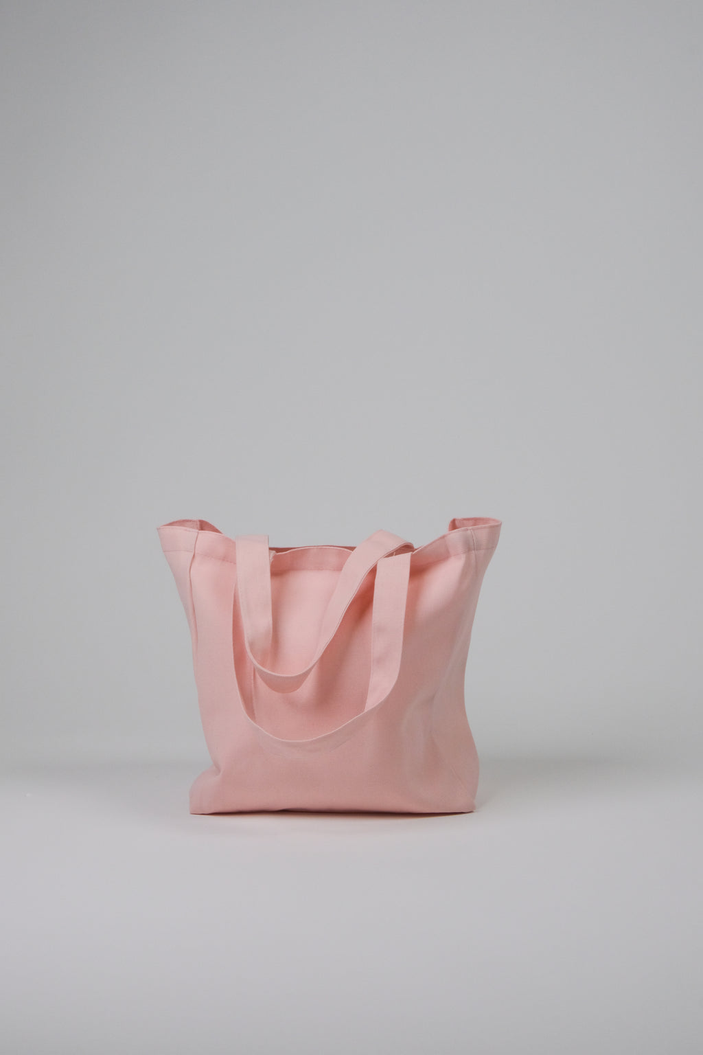 Pink Canvas tote bag front view