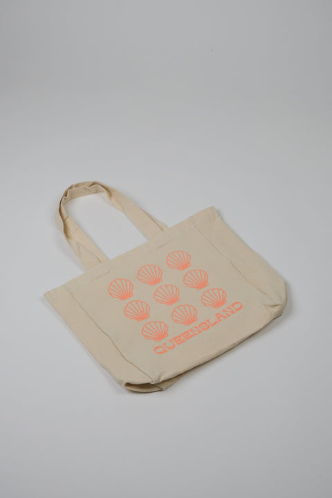 Queensland natural tote bag flat view