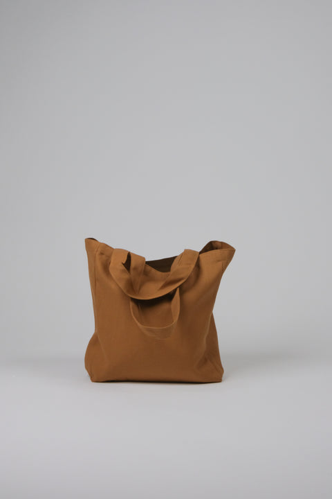 Tan Canvas tote bag front view