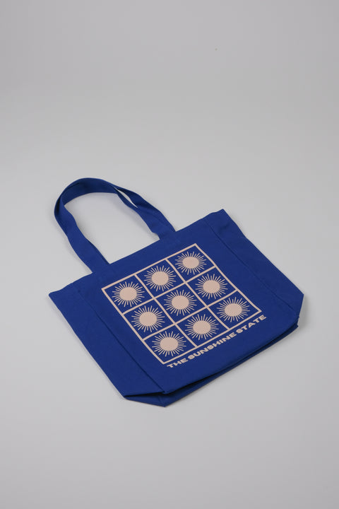 The Sunshine State Blue tote bag flat view